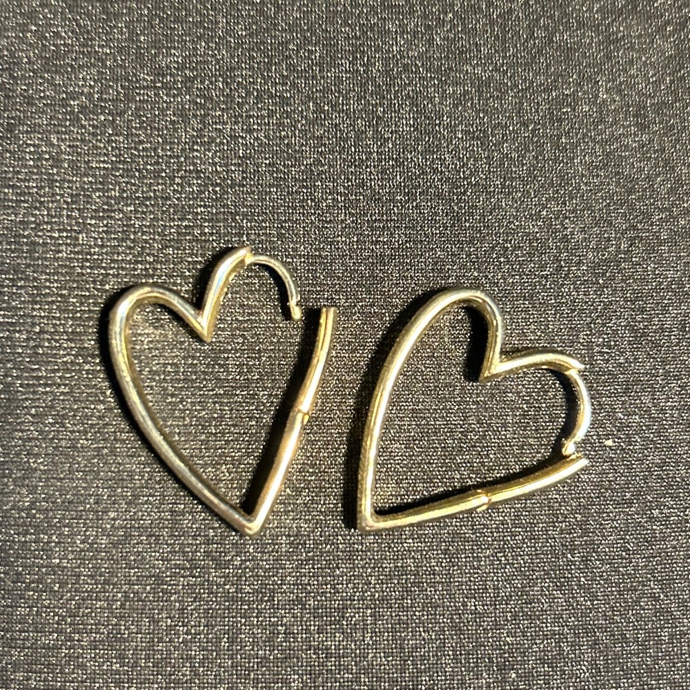 Kendra Scott Gold Ansley Heart Hoop Earrings Genuine